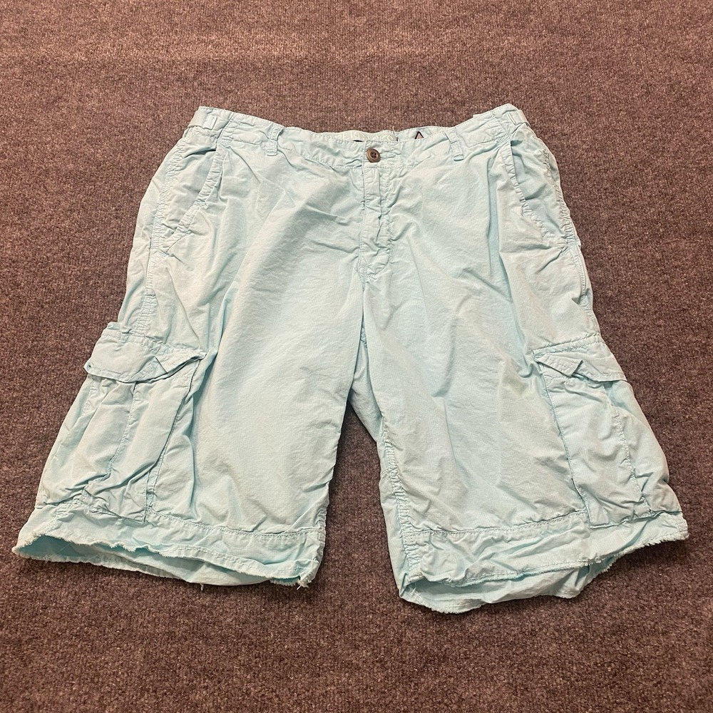 PAPERBACKS Rip Stop Cargo Baggy Shorts Mens Size 38 Wide Leg Skater Lightweight